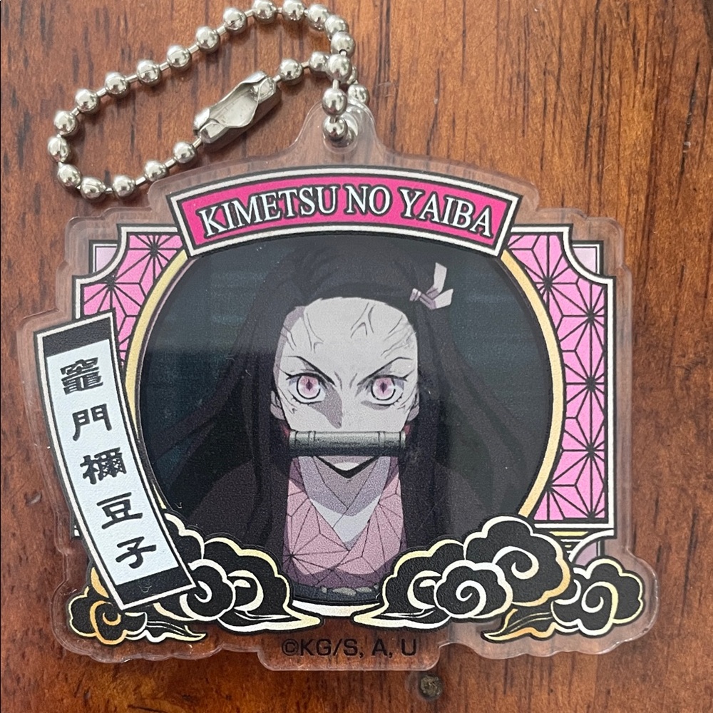 Demon Slayer Nezuko Acrylic Anime Keychain Japan Import NWT